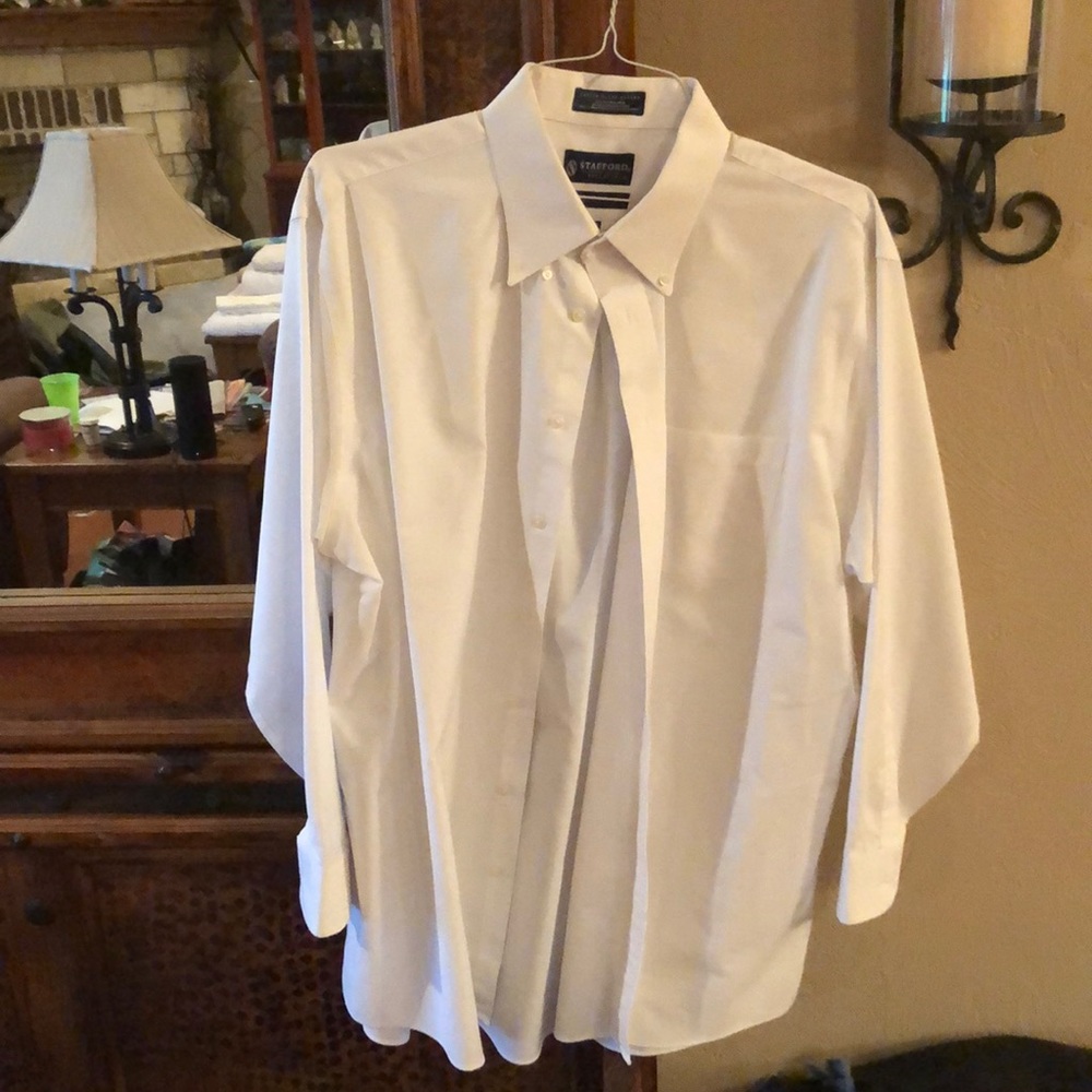 Men’s large white dress shirt